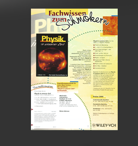 Größere Abbildung Anzeige "Physik in unserer Zeit" 2000