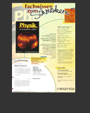 Abbildung Anzeige "Physik in unserer Zeit" 2000