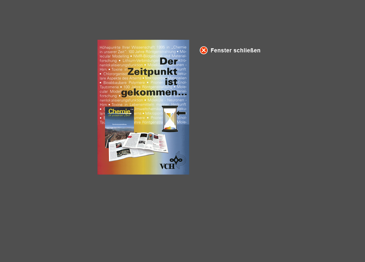 Große Abbildung Flyer "Chemie in unserer Zeit" 1995