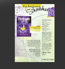 Größere Abbildung Flyer "Biologie in unserer Zeit" 1999