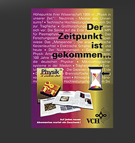Größere Abbildung Flyer "Physik in unserer Zeit" 1995