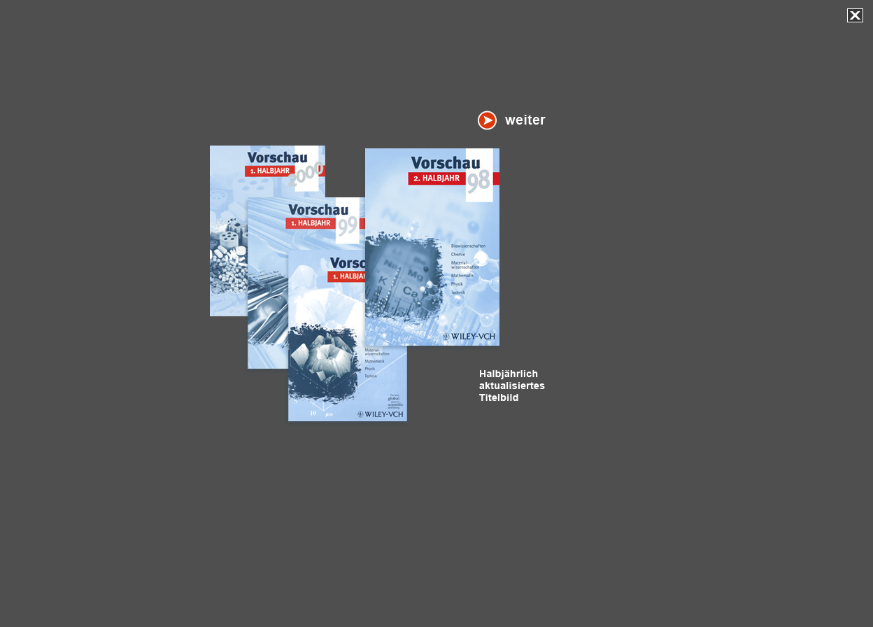 Abbildung diverse Titelblätter der Wiley-VCH Halbjahres-Vorschau