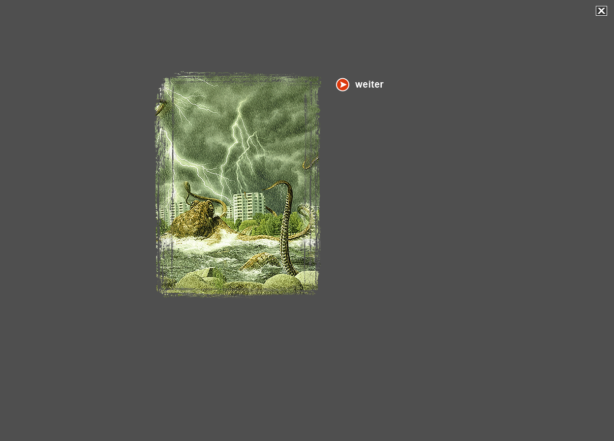 Große Abbildung Digital-Montage "Umarmung bei Gewitter"