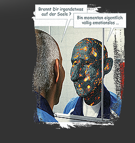 Größere Abbildung Digital-Montage "Der Lügner - Lava"