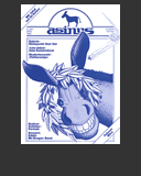 Abbildung Titelbild "asinus" mit Eselskopf im Lorbeerkranz