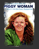 Abbildung Wachskreide-Zeichnung "Piggy Woman"